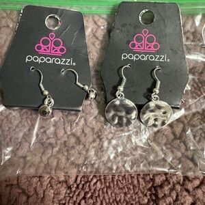 paparazzi Silver Disc Dangle Earrings - Set of 2